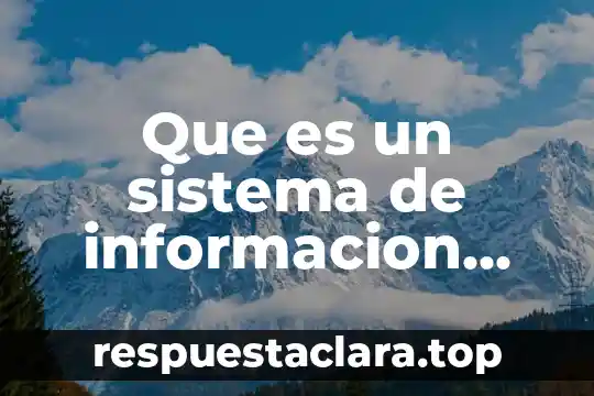 Que es ser un lider y sus caracteristicas 7 Que es un sistema de informacion caracteristicas