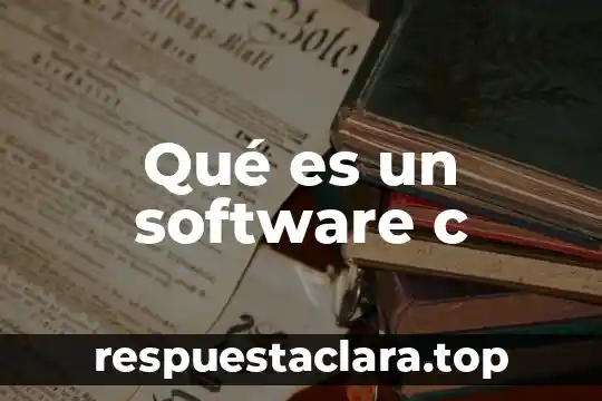 Qué es un software c