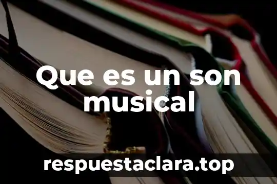 Que es un son musical