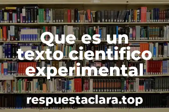 Que es la alegoría de un texto 8 Que es un texto cientifico experimental