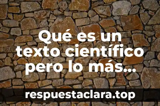 Que es la alegoría de un texto 7 Qué es un texto científico pero lo más importante