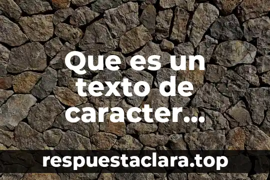 Que es un texto de caracter polisemico