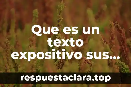 Qué es un logotipo y qué características tienen 3 Que es un texto expositivo sus caracteristicas y elementos