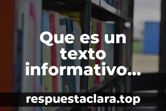 Que es un texto informativo cientifico y de ficcion