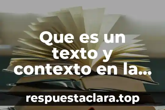 Que es la alegoría de un texto 4 Que es un texto y contexto en la comprension lectora