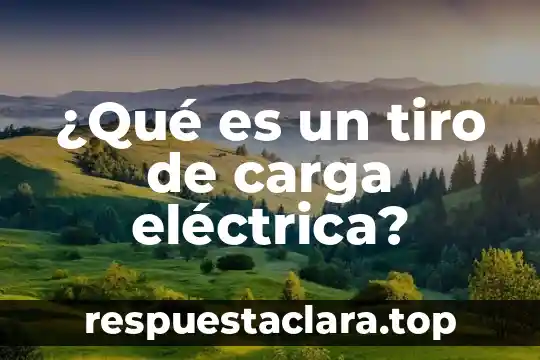 Que es la calidad de energa electrica 5 ¿Qué es un tiro de carga eléctrica?