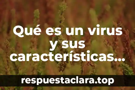 Qué es un virus y sus características en informática