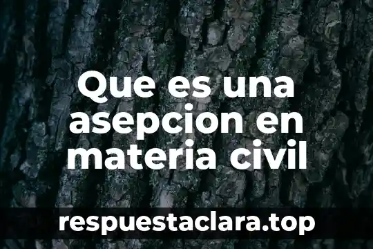 Que es un momento en ingenieria civil 3 Que es una asepcion en materia civil