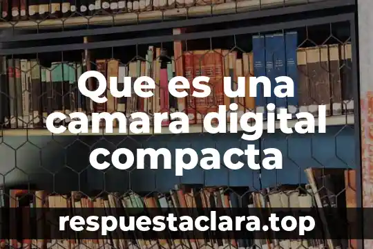 Que es una camara digital compacta