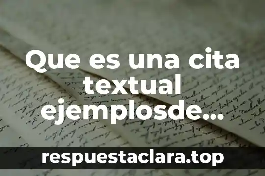 Que es una cita textual ejemplosde educacion