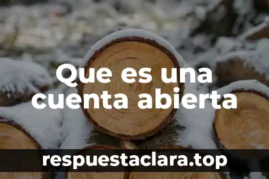 Que es transferencia a cuenta de cheques 3 Que es una cuenta abierta