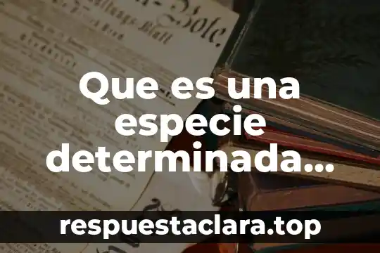 Que es un argumento un ejemplo 3 Que es una especie determinada ejemplo