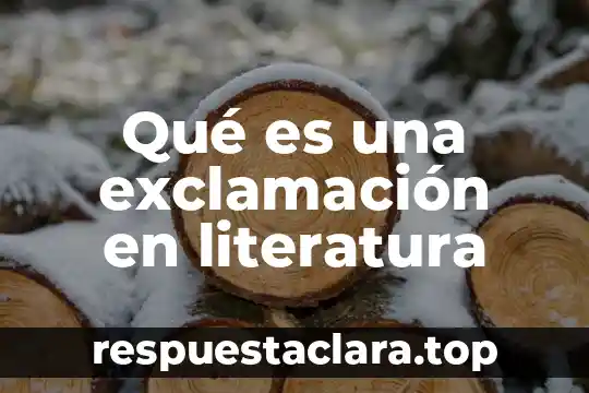 Que es ser mexicana en literatura 6 Qué es una exclamación en literatura