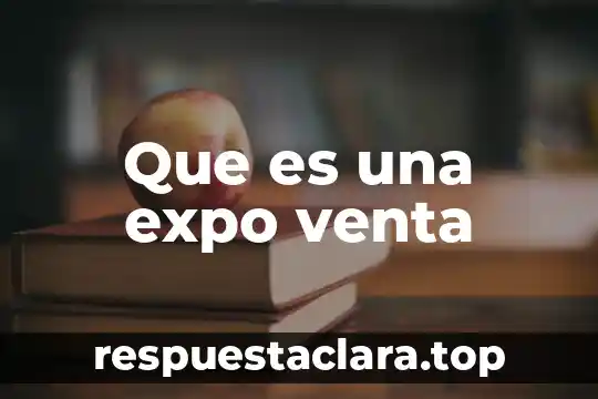 Que es una expo venta