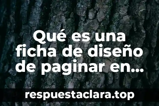 Para que es importante una ficha de dactilar conclusión 4 Qué es una ficha de diseño de paginar en Word