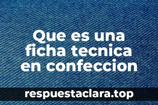 Para que es importante una ficha de dactilar conclusión 6 Que es una ficha tecnica en confeccion
