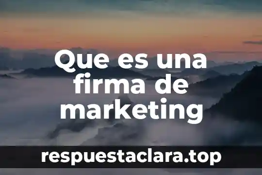 Que es una funcion explicita en matemáticas 6 Que es una firma de marketing