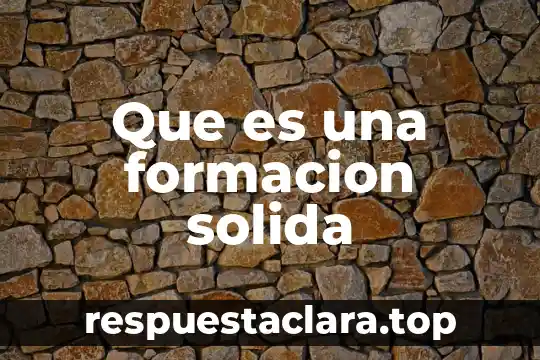 Libro de formación cívica sobre que es ciudadano 3 Que es una formacion solida