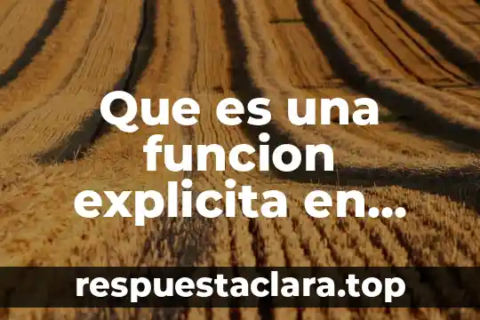 Que es una firma de marketing 5 Que es una funcion explicita en matemáticas