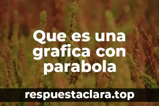 Que es una grafica con parabola
