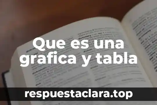 Que es una grafica y tabla