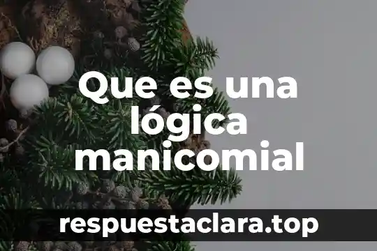 Que es una lógica manicomial