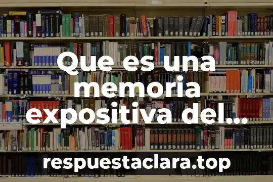Que es una memoria expositiva del concepto arquitectónico