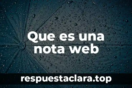 Que es el nombre de sitio web 8 Que es una nota web