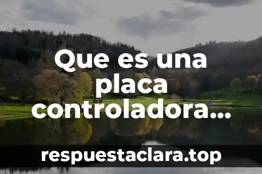 Que es una placa controladora dc de una impresora laser