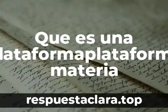 Que es una sociedad en nombre colectivo en mexico 5 Que es una plataformaplataforma materia
