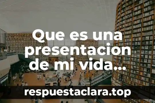 Que es el do re mi fa sol la si 5 Que es una presentacion de mi vida personal