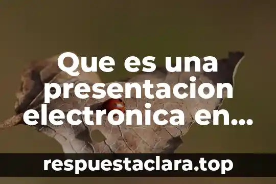 Que es la firma electronica conacyt 8 Que es una presentacion electronica en google