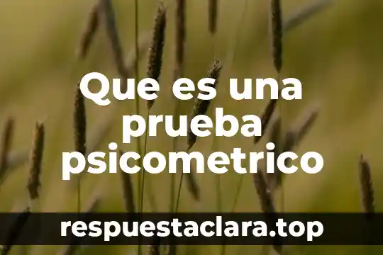 Que es la prueba de realidad en psicologia terapia cognitiva 5 Que es una prueba psicometrico
