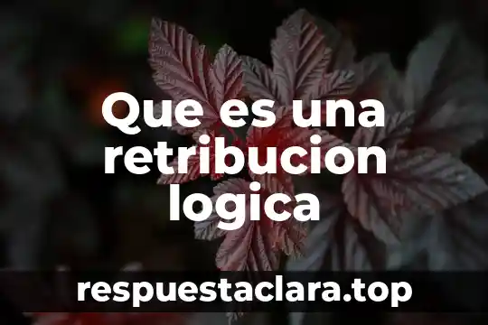 Que es una retribucion logica