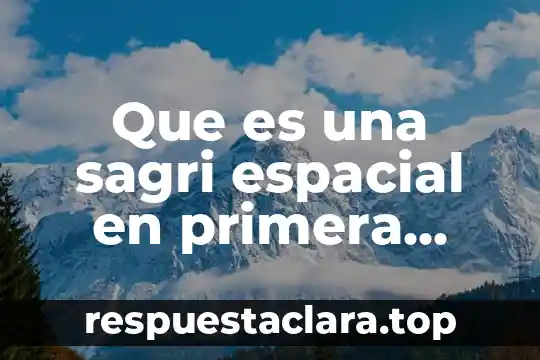 Que es una sagri espacial en primera linea