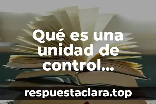 Qué es una unidad de control hidroneumática