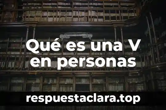 Que es el aseguramiento de personas de extranjeros 5 Qué es una V en personas