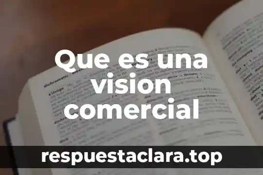 Que es el nombre comercial y la razon social 6 Que es una vision comercial