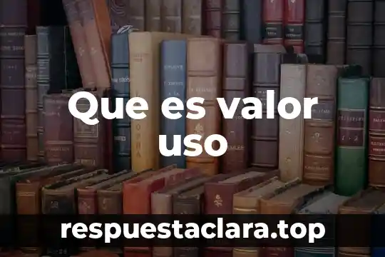 Que es valor cif de las importaciones 5 Que es valor uso