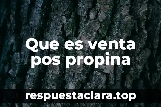 Que es texto de relato 7 Que es venta pos propina
