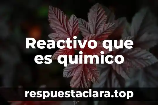 Que es espectro de un compuesto quimico 7 Reactivo que es quimico