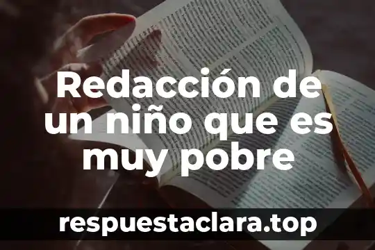 Un niño que es violado que secuelas 3 Redacción de un niño que es muy pobre