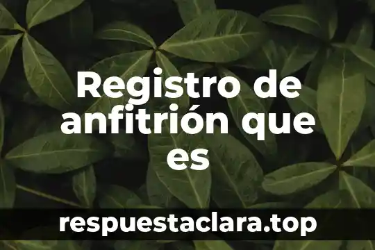 Registro holter que es 7 Registro de anfitrión que es