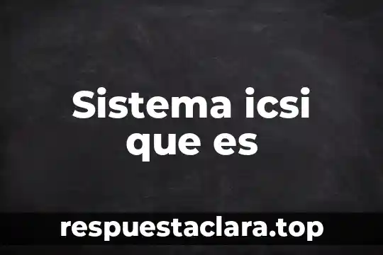 Stirpe cultura que es 3 Sistema icsi que es
