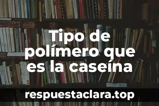Tipo de polímero que es la caseína