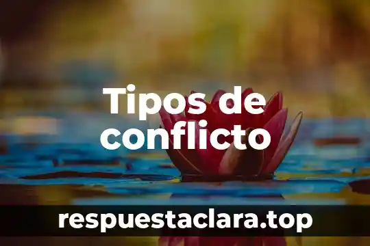 Tipos de conflicto