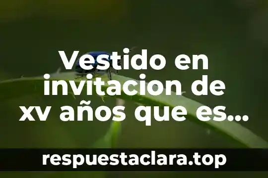 Vestido en invitacion de xv años que es mas caro
