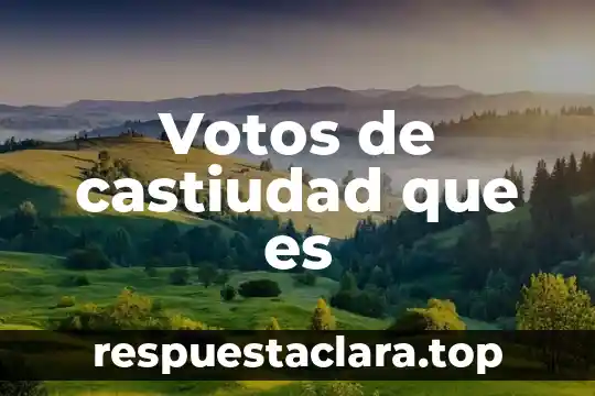 Votos de castiudad que es