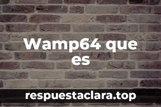 Wamp64 que es
