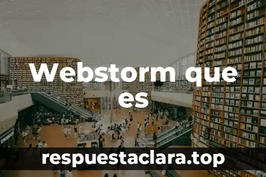Webstorm que es